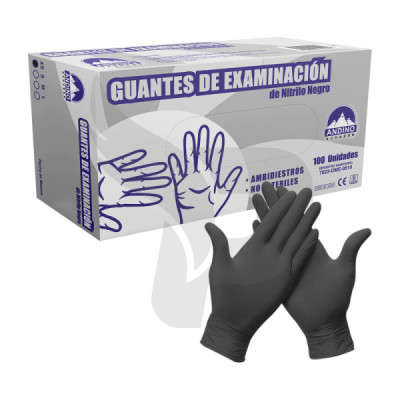 GUANTE PROTECCION DE NITRILO NEGRO X 100 GUANTE PROTECCION DE NITRILO NEGRO X 100