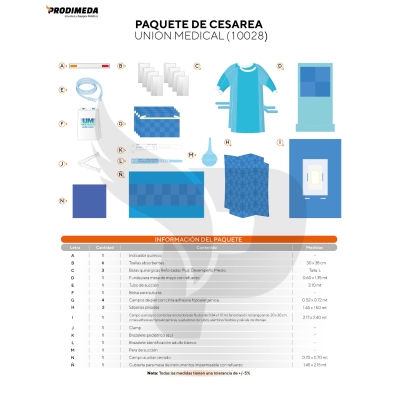 PAQUETE DE CESAREA UNION MEDICAL (10028)