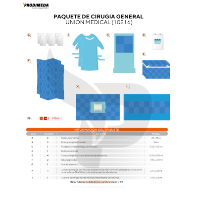 PAQUETE DE CIRUGIA ABDOMINAL UNIVERSAL(10101)