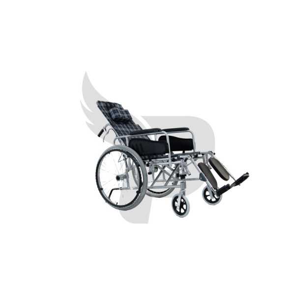 SILLA DE RUEDAS RECLINABLE ALUMINIO FS 954 LGC-46