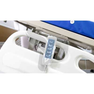 CAMA HOSPITALARIA ELECTRICA 5 POSICIONES 3238WGZF4 CON PORTA SUEROS Y COLCHON