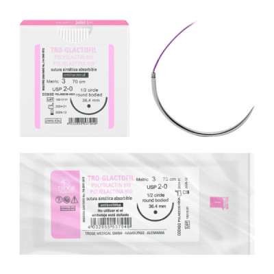 TRO-GLACTOFIL POLIGLACTINA ANTIBACTERIAL