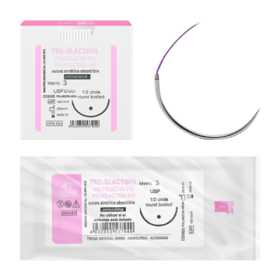TRO-GLACTOFIL POLIGLACTINA ANTIBACTERIAL