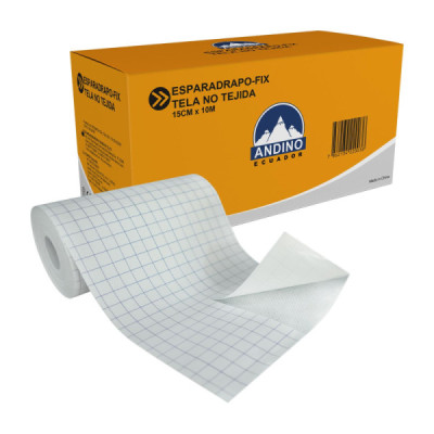 ESPARADRAPO FIX DE TELA NO TEJIDA ANDINO 15CM X 10M ESPARADRAPO FIX DE TELA NO TEJIDA ANDINO 15CM X 10M