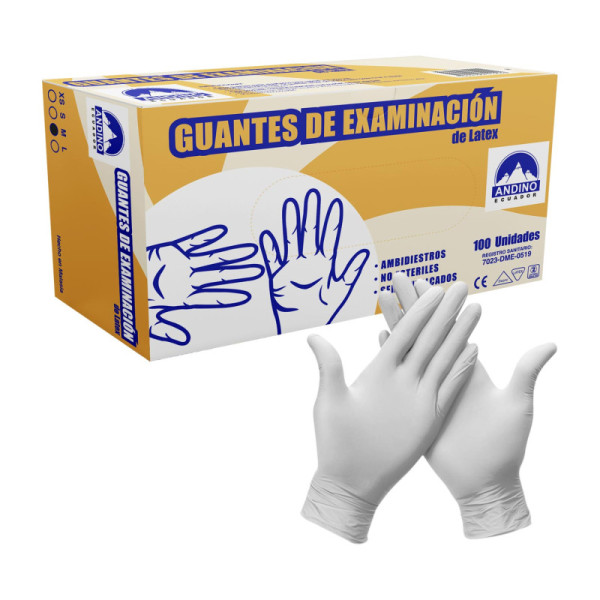 GUANTE HOSPITALARIO ANDINO X 100