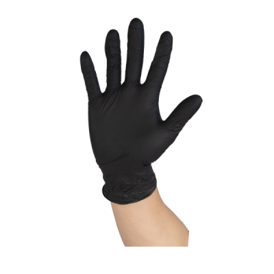 GUANTE PROTECCION DE NITRILO NEGRO X 100