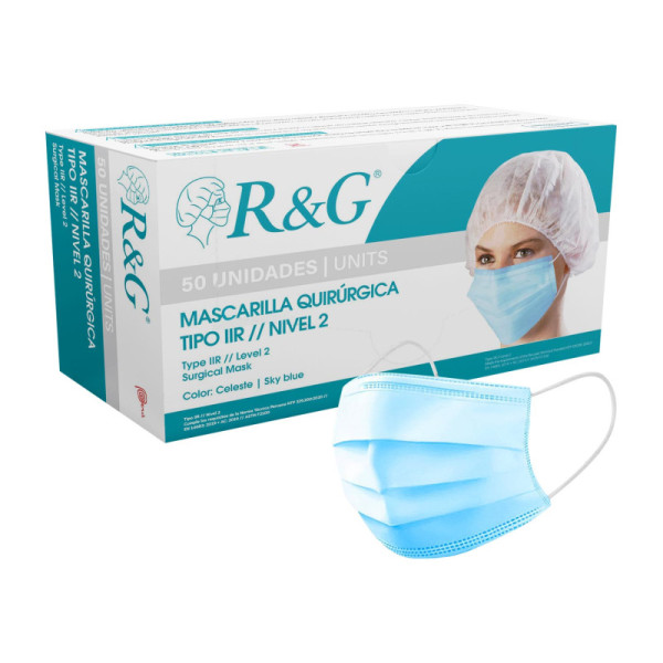 MASCARILLA DESCARTABLE CON ELASTICO R&G