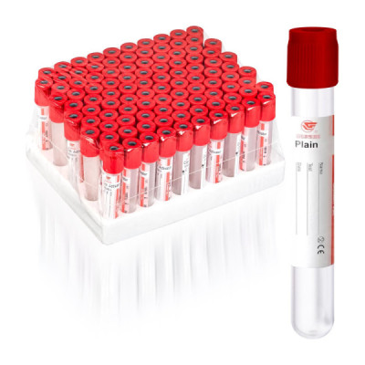 TUBOS TAPA ROJA 10 ML PLASTICO (16X100MM) /GD0100A