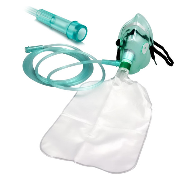 MASCARILLA DE OXIGENO CON RESERVORIO ELONGADA ESTERIL WELL LEAD