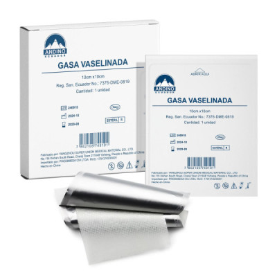 GASA VASELINADA 10CM X 10CM GASA VASELINADA 10CM X 10CM