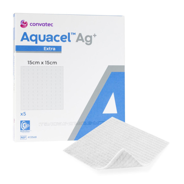 APOSITO AQUACEL AG + EXTRA 15CM X 15CM