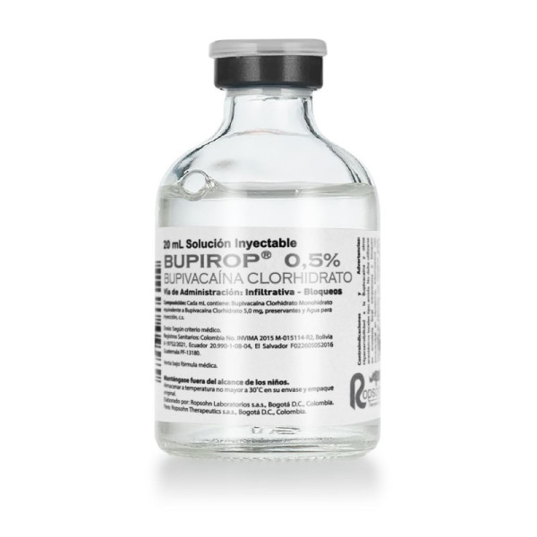 BUPIROP SIN EPINEFRINA X FCO. 20ML