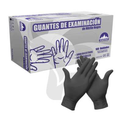 GUANTE PROTECCION DE NITRILO NEGRO X 100