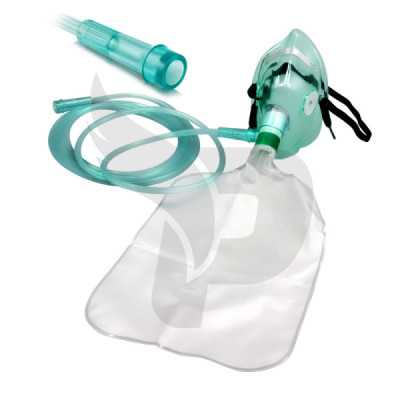 MASCARILLA DE OXIGENO CON RESERVORIO ELONGADA ESTERIL WELL LEAD