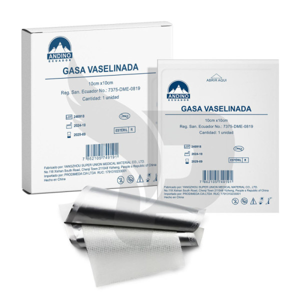 GASA VASELINADA 10CM X 10CM