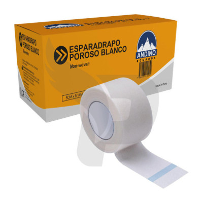 ESPARADRAPO POROSO BLANCO 1/2X 10 (1.25CM X9.14 M) ANDINO ESPARADRAPO POROSO BLANCO 1/2X 10 (1.25CM X9.14 M) ANDINO