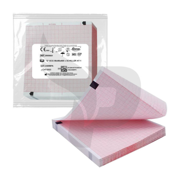PAPEL P/ELECTROCARDIOGRAMA 90MMX90MMX400P
