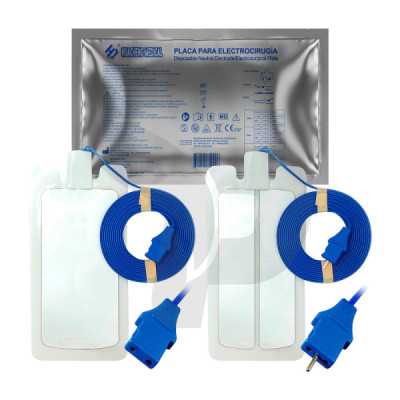 PLACA PARA ELECTROBISTURI CON CABLE