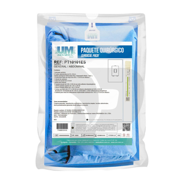 PAQUETE DE CIRUGIA ABDOMINAL UNIVERSAL(10101)