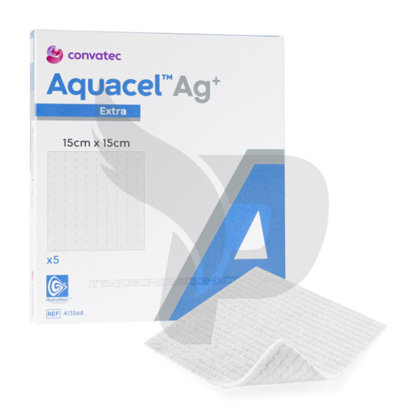 APOSITO AQUACEL AG + EXTRA 15CM X 15CM