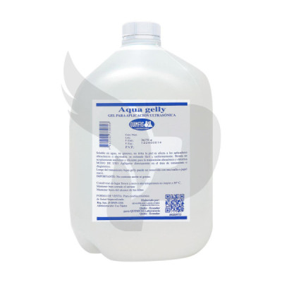 GEL PARA CONTACTO ULTRASONIDO AQUAGELLY GALON GEL PARA CONTACTO ULTRASONIDO AQUAGELLY GALON