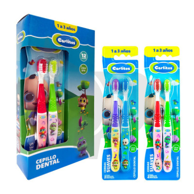 CEPILLO DENTAL INFANTIL CARLITOS DUO DE 1 - 3 AÑOS CEPILLO DENTAL INFANTIL CARLITOS DUO DE 1 - 3 AÑOS